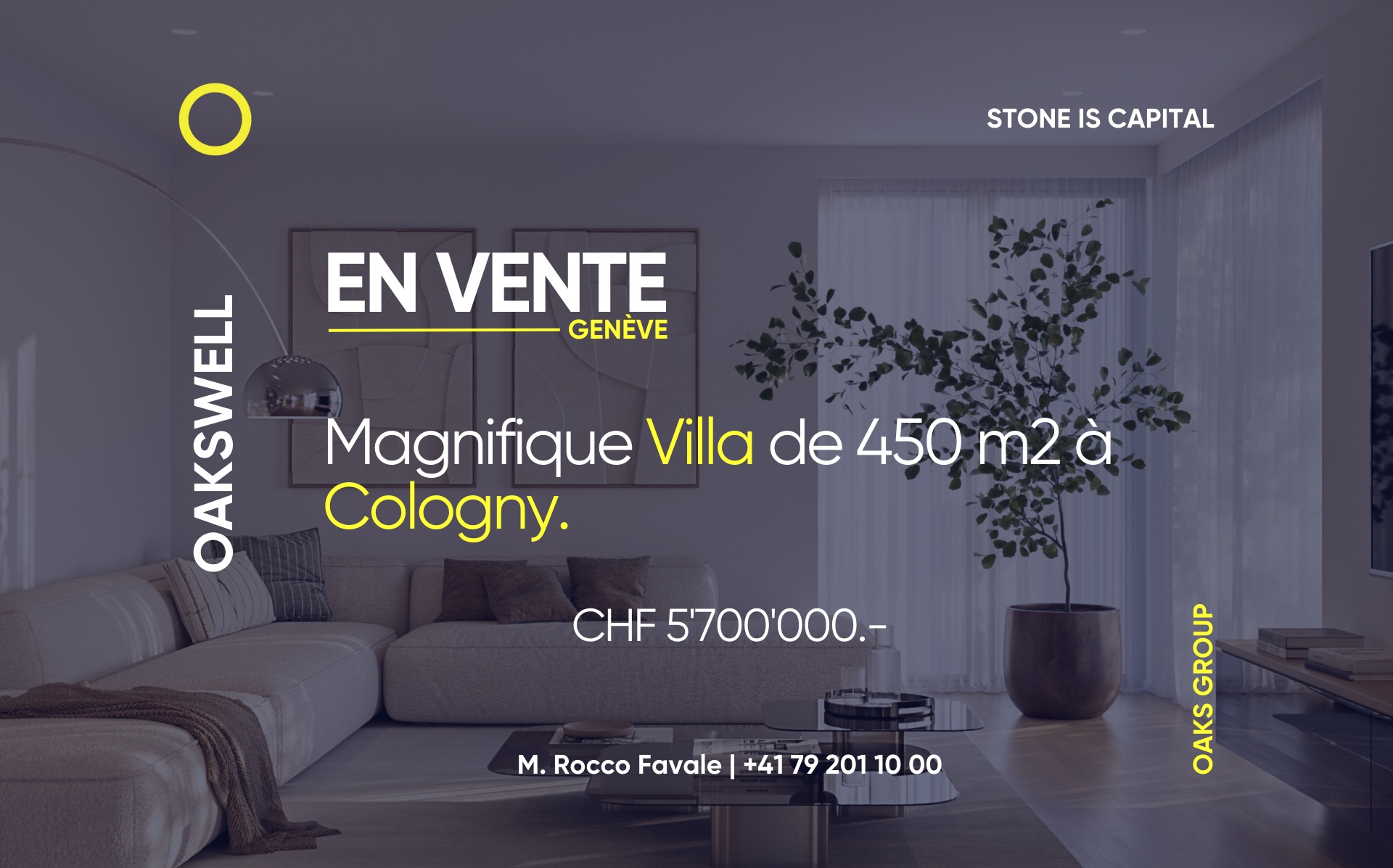 Villa mitoyenne à Cologny : Élégance, confort et cadre privilégié