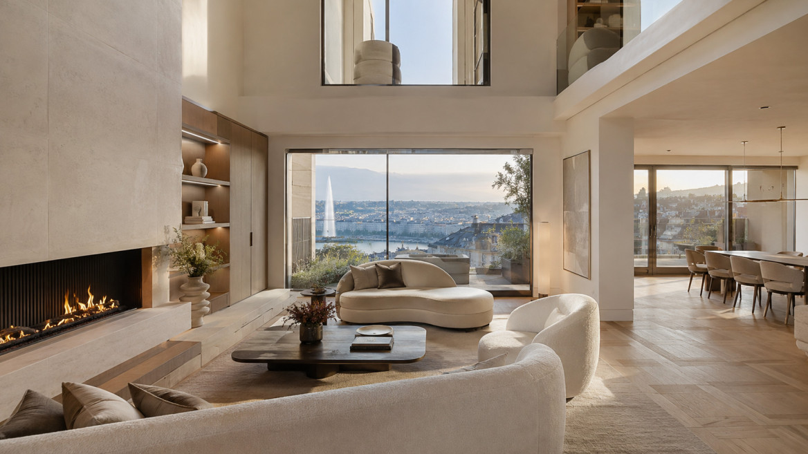 Duplex d’exception avec terrasse panoramique sur le Léman